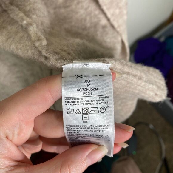 Banana Republic womens open front cardigan wool alpaca blend lightweight XS - Picture 4 of 6